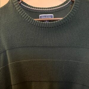 Club Room Men's Olive Crewneck Sweater
